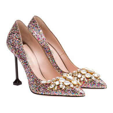 Crystal Glitter Fashion Heels – Closet Extraordinaire